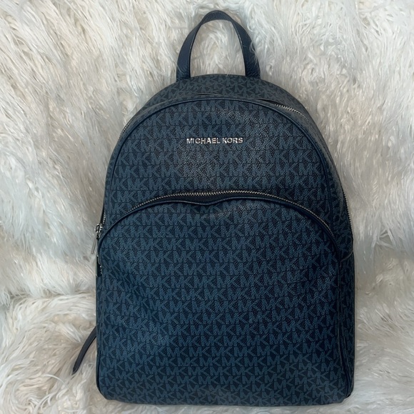 Like New Michael Kors Abbey French Blue Ombre Medium Backpack - Picture 1 of 15